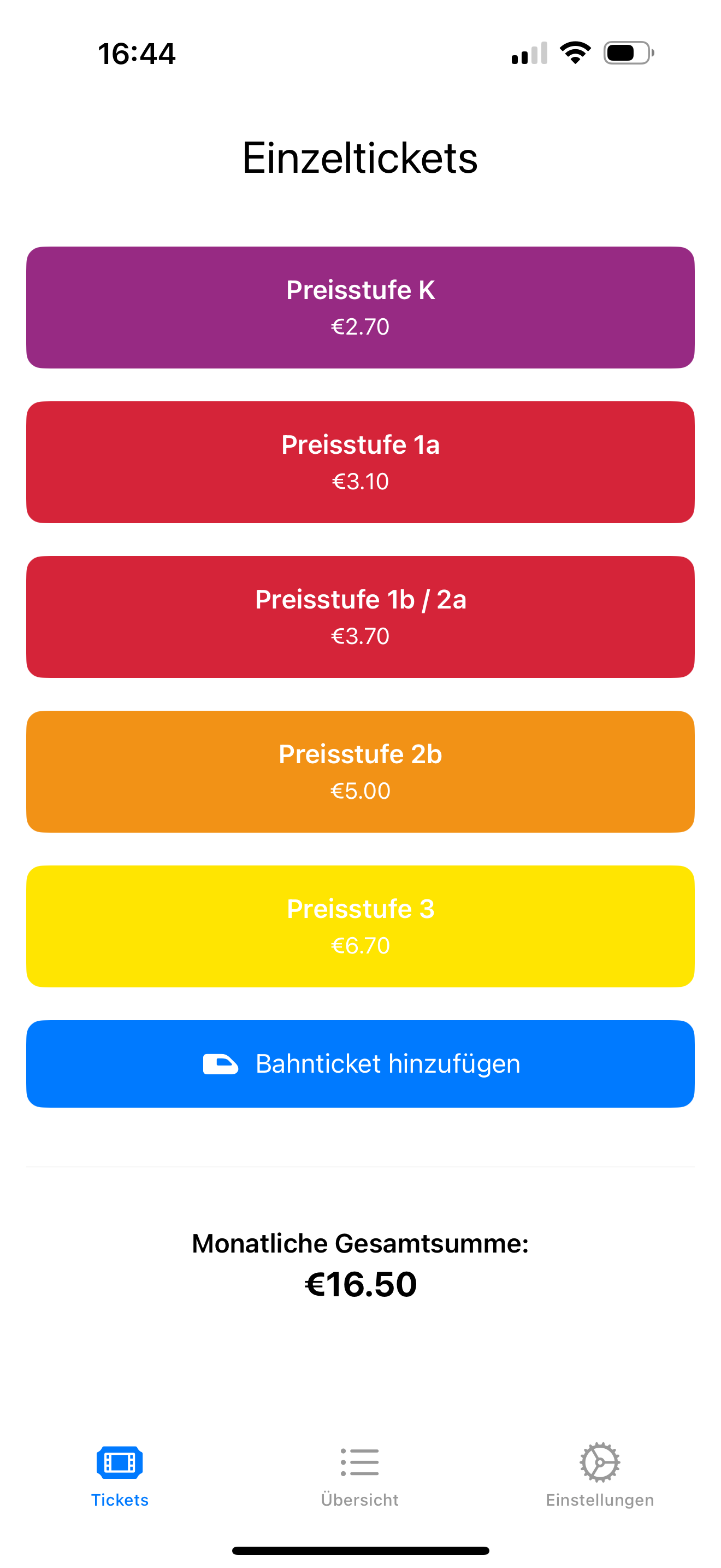 JobTicketRechner App Preview